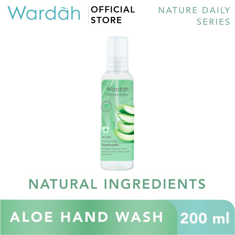 Wardah Nature Daily Aloe Hydramild Hand Wash - Sabun cuci tangan