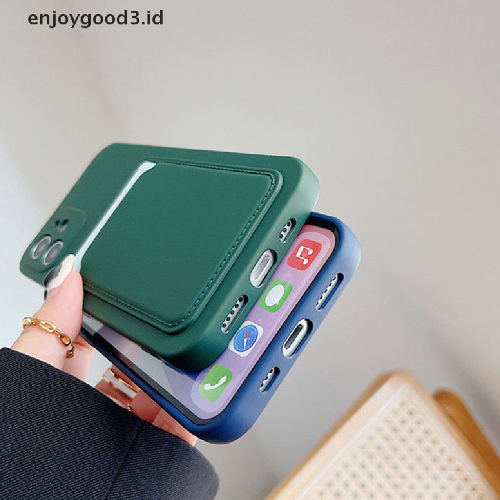 IPHONE [Rready Stock] Untuk Magsafe Klip Kartu Kulit Magnetik Untuk Iphone14 13 12 Pro Max 13 12 Mini Magnetic Card Holder Bag Phone Case Aksesoris (ID)