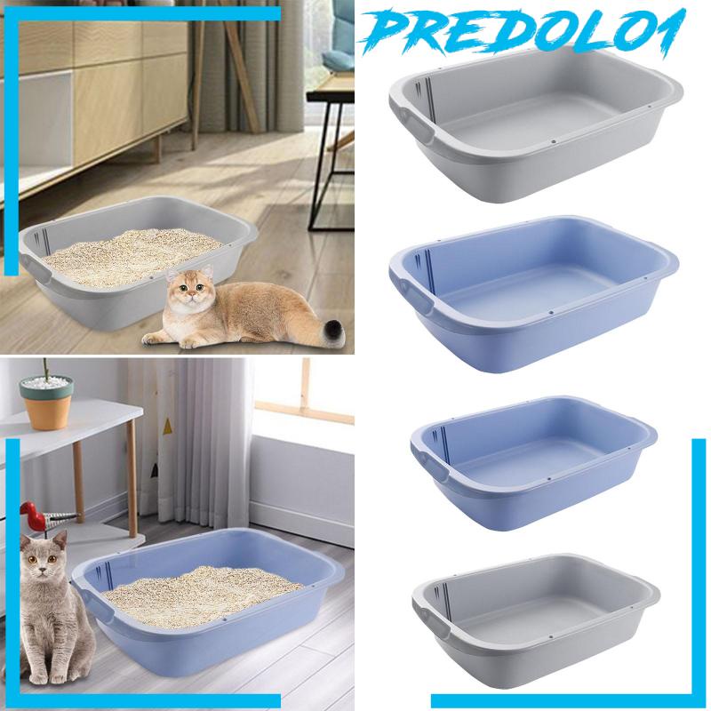 [Predolo1] Pet Litter Tray Open Litter Box Sisi Tinggi Untuk Hamster Kucing Indoor