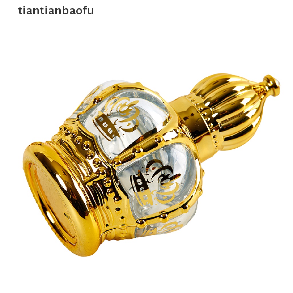 [tiantianbaofu] Glass  Roller Bottle Gold Crown Shape  Empty Bottle Boutique