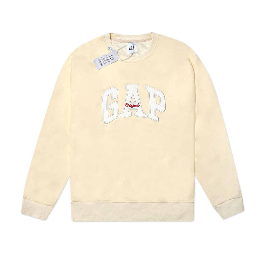 GAP Patch Logo Crewneck Sweatshirt Yellow