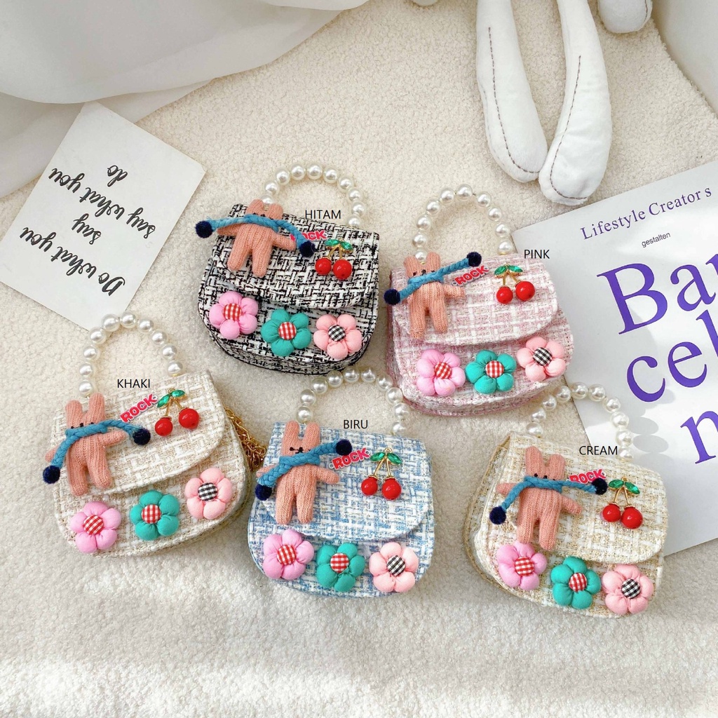 BA2309 BA2310 Tas anak perempuan import tas fashion korea anak tas selempang anak karakter lucu tas mini import karakter kartun kualitas premium