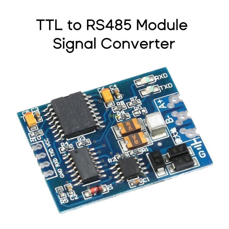 Modul Adaptor btsg TTL Ke RS485 485 Ke TTL 3.3V 5.0V Signals Serial Port Converter Dengan Lampu Indikator Gra Industrial