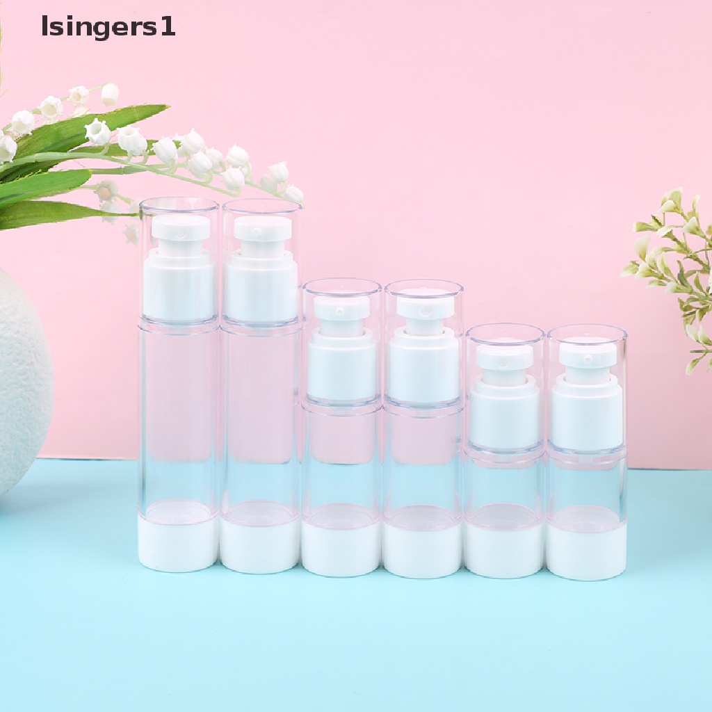 [lsingers1] 15/30 /50/100ml Botol Krim Lotion Airless Vakum Isi Ulang Wadah Butik