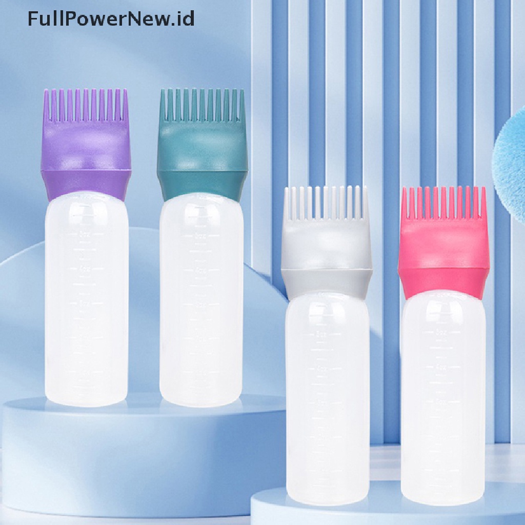 Power 120ml Botol Shampo Pewarna Rambut Aplikator Coloring Brush Pembersih Rambut ID