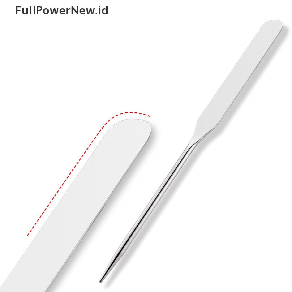 Power Stainless Steel Makeup Toner Spatula Mixing Stick Foundation Alat Pengaduk Krim ID