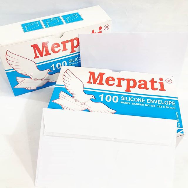 

(5pc) Amplop Putih Polos Merpati (KIKY) Ukuran 104 / 152x90mm