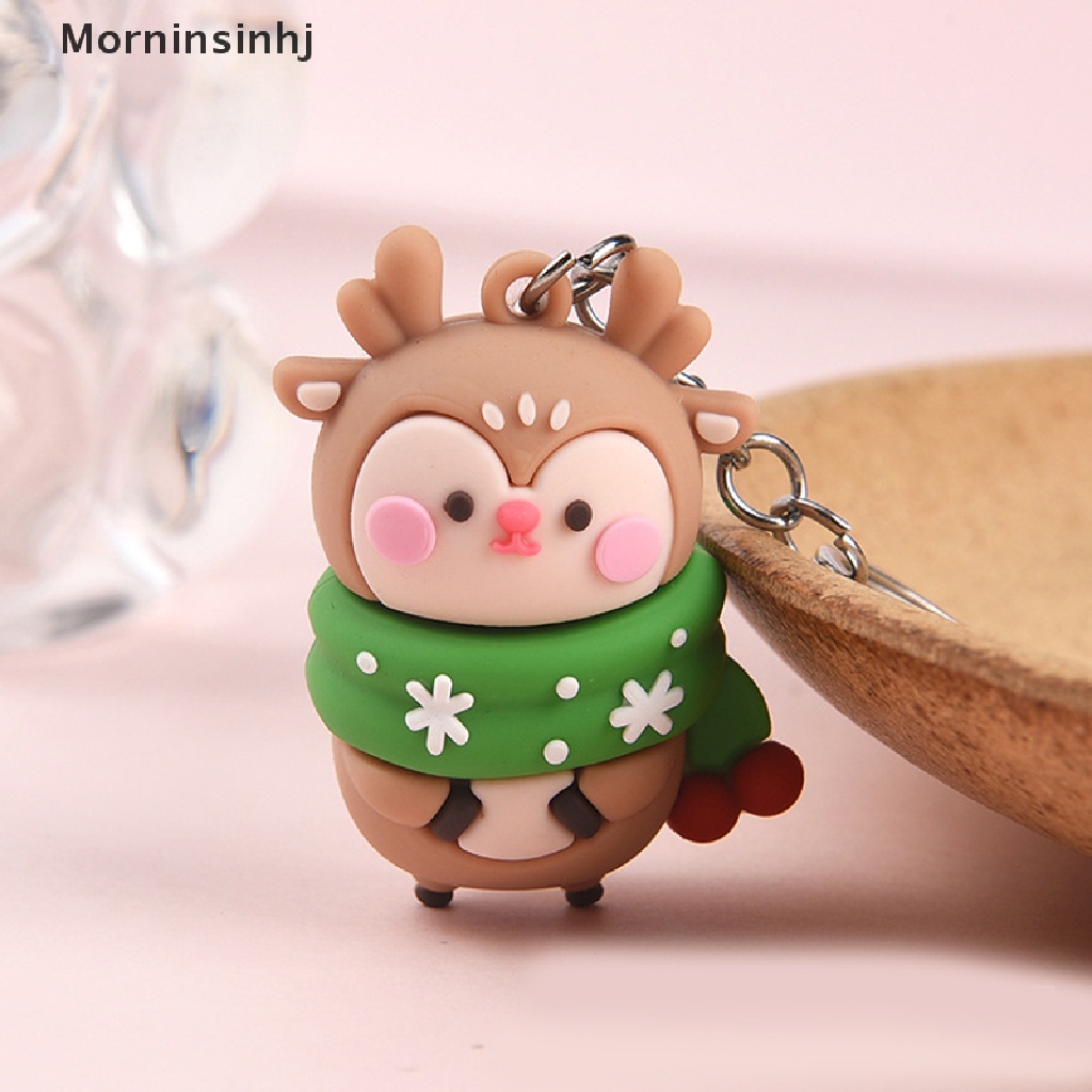 Mornin Christmas Series Santa Claus Pohon Natal Gantungan Kunci Untuk Ransel Liontin Boneka Elk Lucu Key Ring Untuk Hadiah Teman Anak id