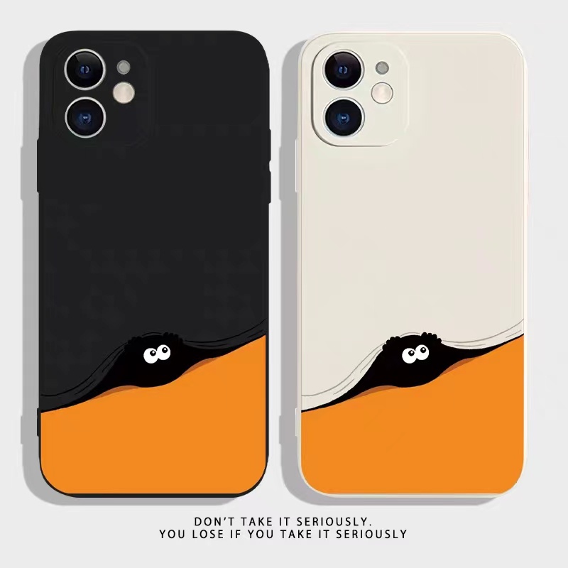 IPHONE Ins Pola Pasangan Cocok Untuk Iphone14 14pro 14plus 13 13pro 13prm iPhone12 7Plus 8Plus Xr XS 13 Pro Max Empat Sudut Casing Ponsel Tahan Guncangan