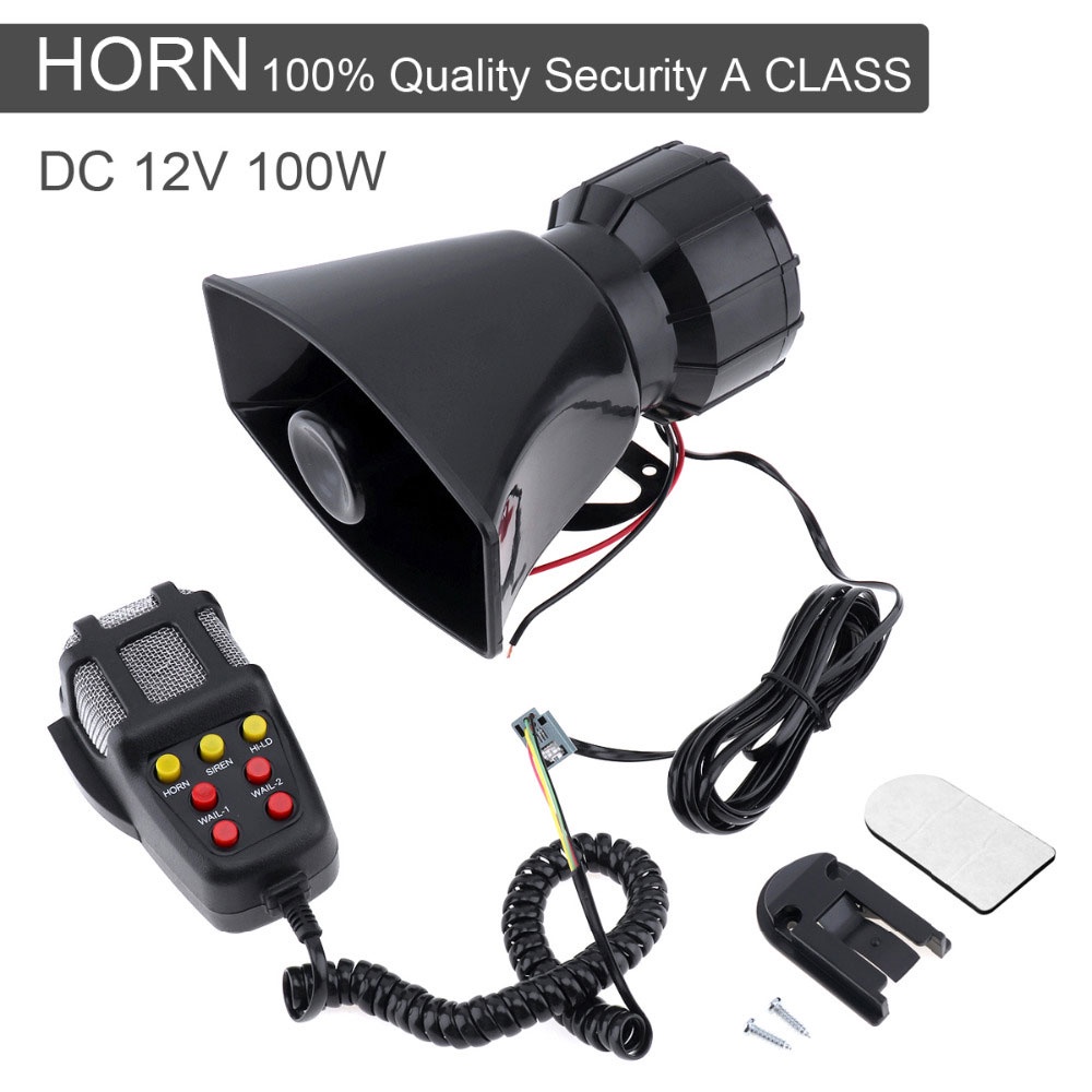 Saiyin Toa Megaphone Loadspeaker Horn 7 Tone Sirene - HW-1006 - 7ROT0YBK