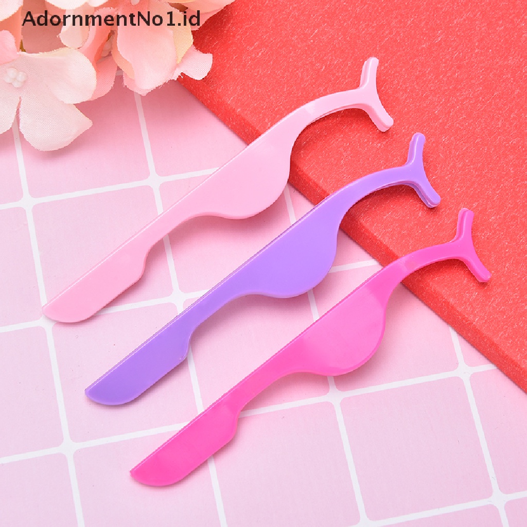 [AdornmentNo1] Pinset Extension Bulu Mata Plastik Bantu Penjepit Klip Alat Makeup Bulu Mata [ID]