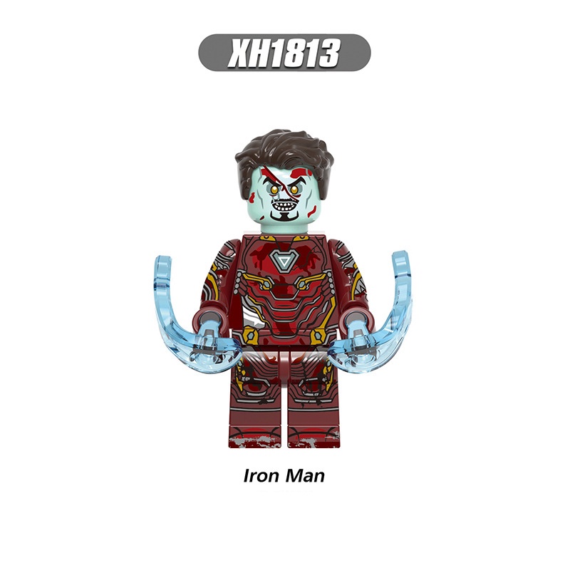 Zombie Avengers Minifigures Iron Man Captain America Falcon Scarlet Witch Hornet Hawkeye Rakitan Blok Bangunan Mainan