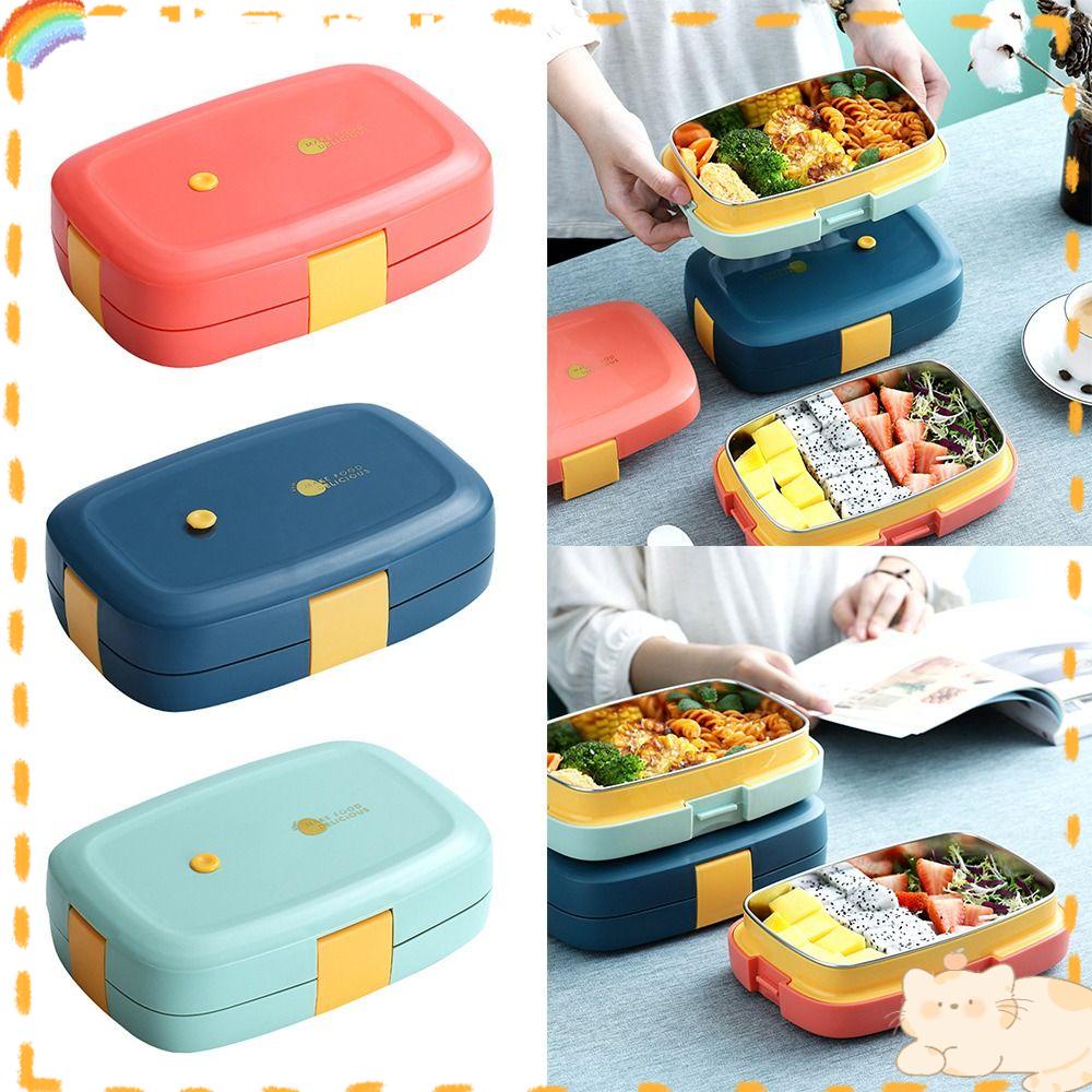 Solighter Lunch Box Piknik Camping Untuk Pelajar Pekerja Kantor Wadah Makanan Anti Bocor