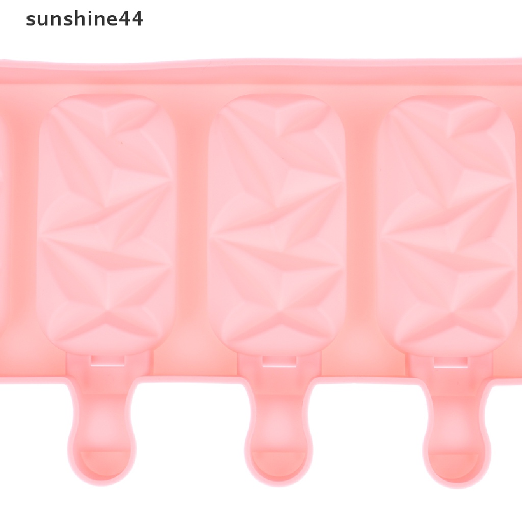 Sunshine Cetakan Es Loli Bentuk Berlian DIY Coklat Pastry Silicone Mold Ice Cream Maker ID