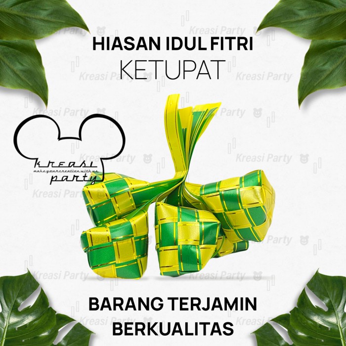 

ketupat hiasan hampers lebaran L / ketupat hiasan parcel lebaran Ecer