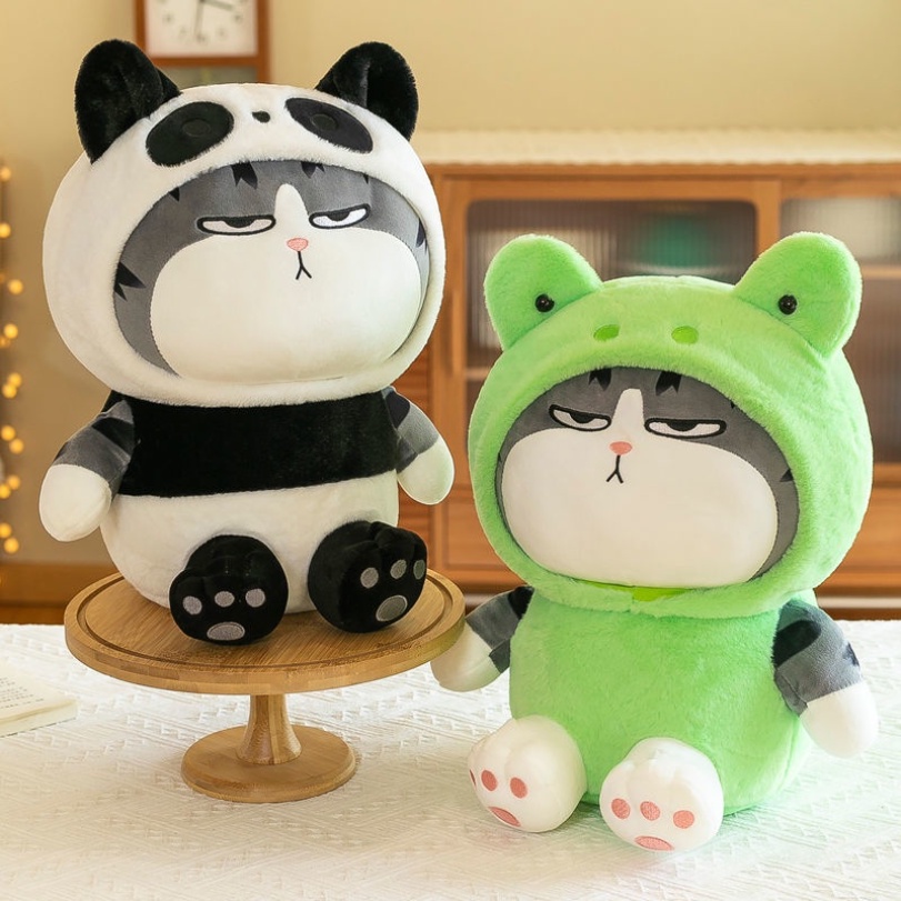 25cm Animal My emperor cat Mainan Mewah Kelinci Kucing panda teddy bear Boneka Hadiah Ulang Tahun Untuk Anak Pacar