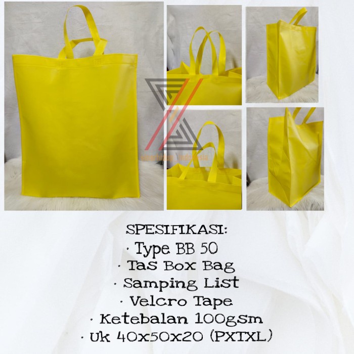 

⭐BISA COD⭐ Tas Kain / Goodie Bag BOX BAG SPUNBOND Uk 40X50X20 PREMIUM PER LUSIN