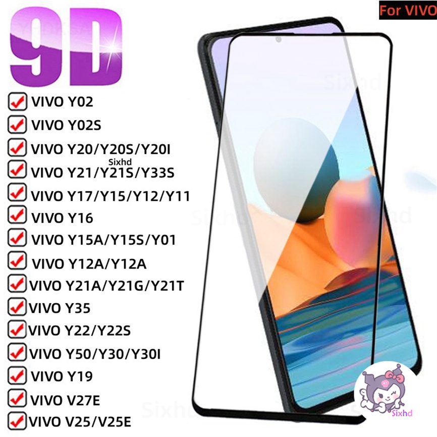 9hd Tempered Glass Film Vivo Y16 Y20i Y20s Y21s Y12s Y12A V25e Y02 Y02s Y15A Y15s Y17 Y15 Y12 Y11 Y35 Y22 Y20 Y19 Y21A Y33s Y12i Film Pelindung Layar Shockproof Definisi Tinggi