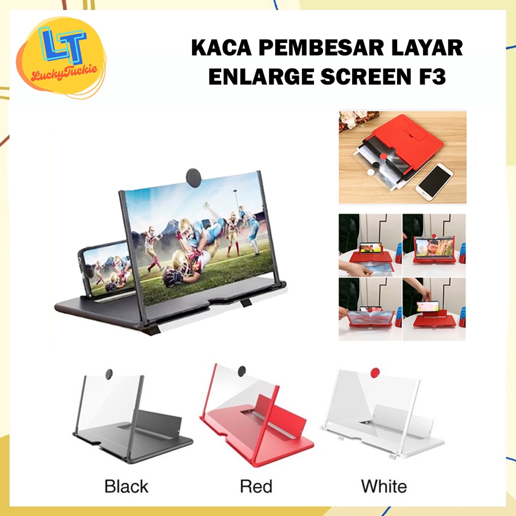 KACA PEMBESAR ENLARGED SCREEN F3 / KACA PEMBESAR HP 3D / PEMBESAR LAYAR ENLARGED SCREEN F3 3D