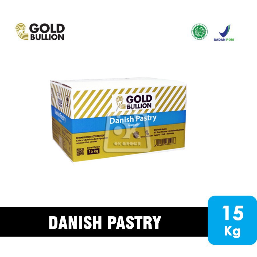 

Gold Bullion Danish Pastry Margarin / Danish Pastry (1 Dus 15 Kg)