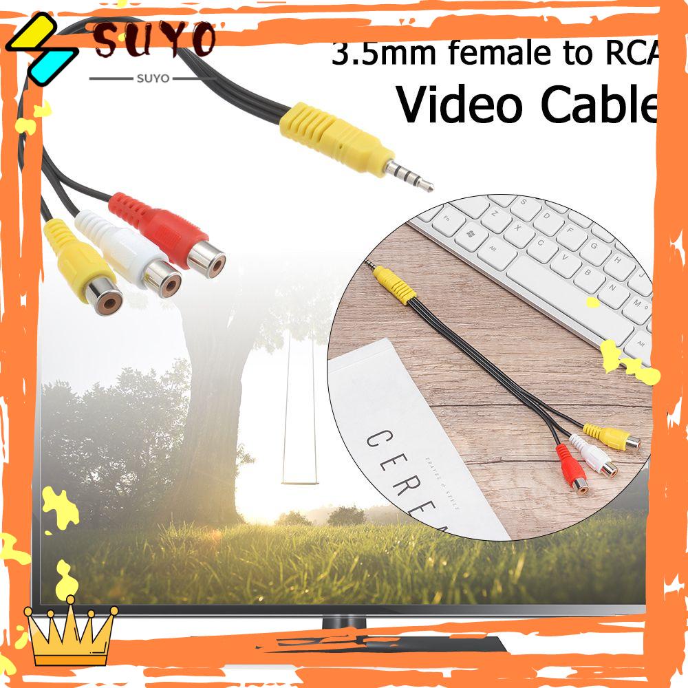 Suyo Kabel Audio Speaker Profesional Male to Female Jack 3.5mm Ke3 RCA