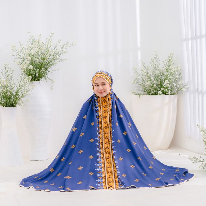 MUKENA ZIANISA BORDER IED HAMEEDA SERIES ALLSIZE