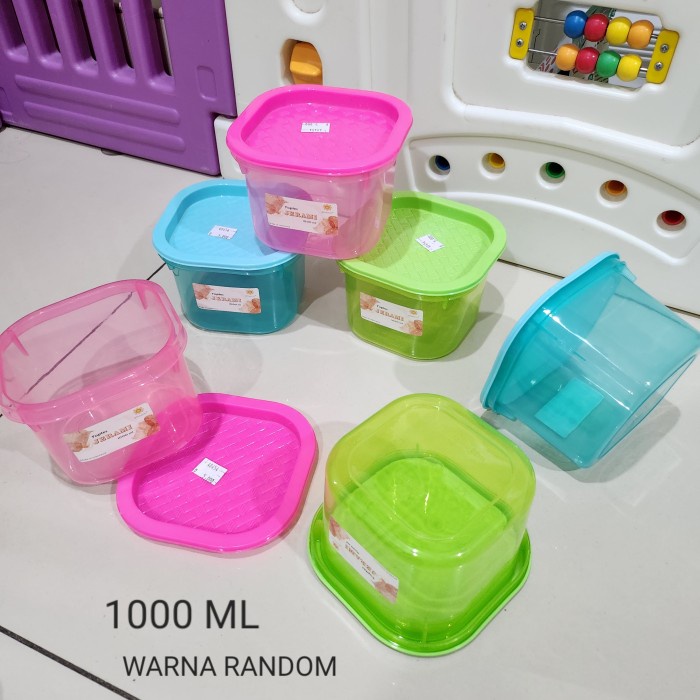 TPZ9 - Toples Allware Jerami 1000 ML 1 Liter Kedap Udara Plastik Tebal