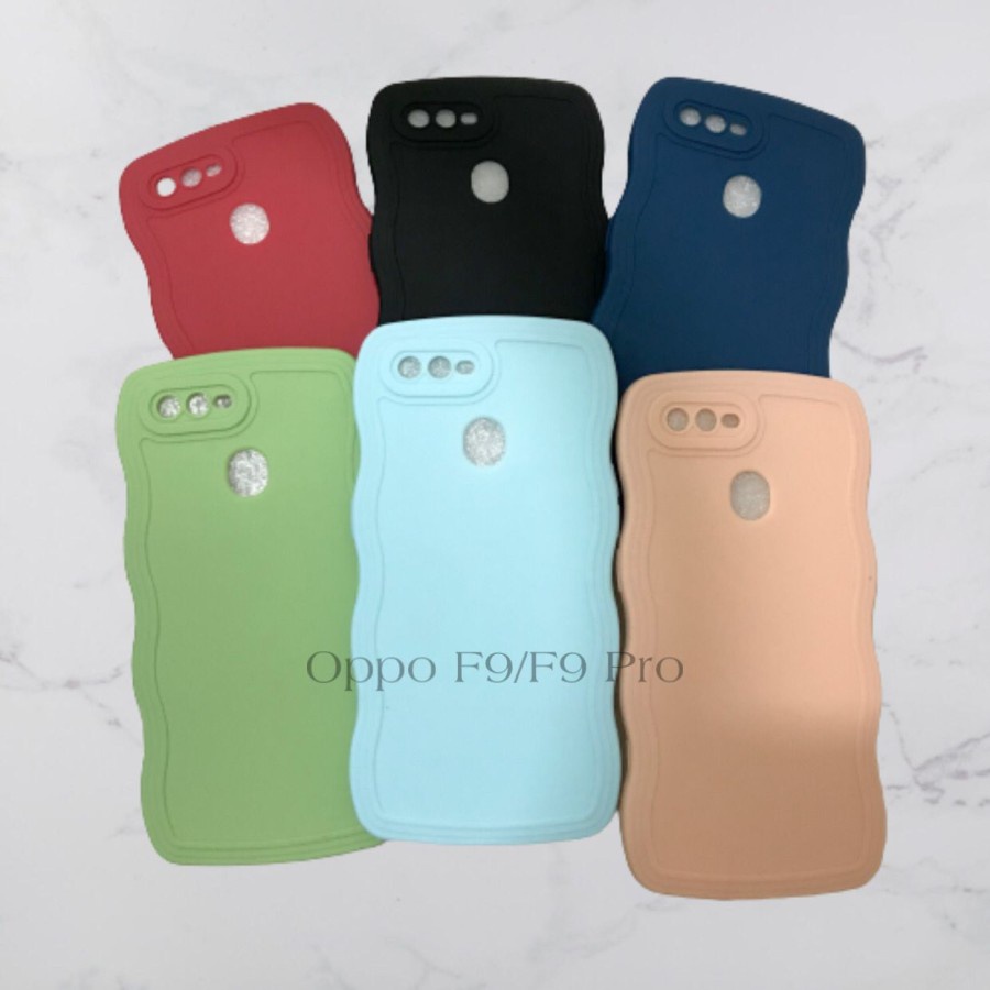 SOFTCASE OPPO F9/F9 PRO // SOFTCASE  SILIKON GELOMBANG WARNA PRO CAMERA - BDC