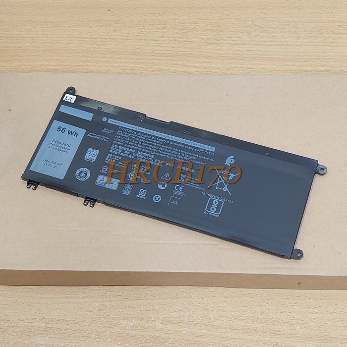 Baterai Dell Latitude 3380 3400 Inspiron 7779 7778 Series 33YDH -HRCB