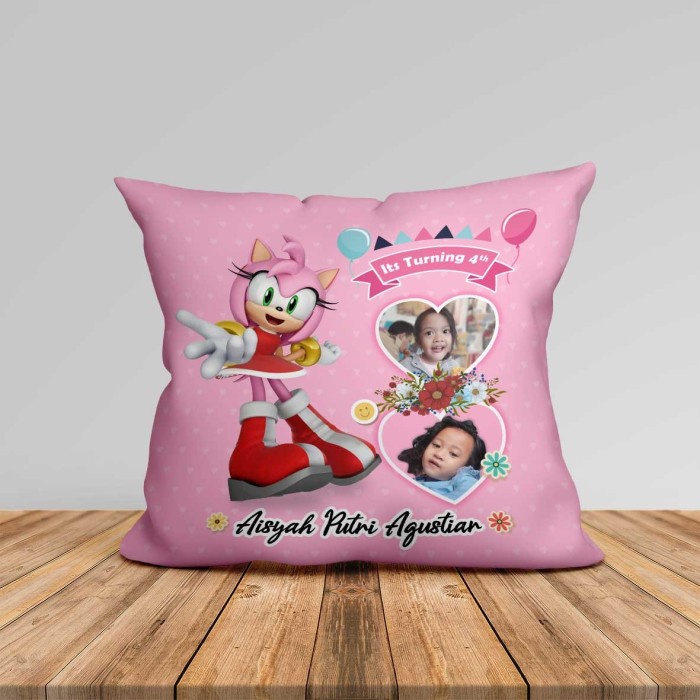 

⭐BISA COD⭐ Bantal Custom nama+foto kado Ultah dan souvenir uk 35×30cm, 40×40cm - 40×40
