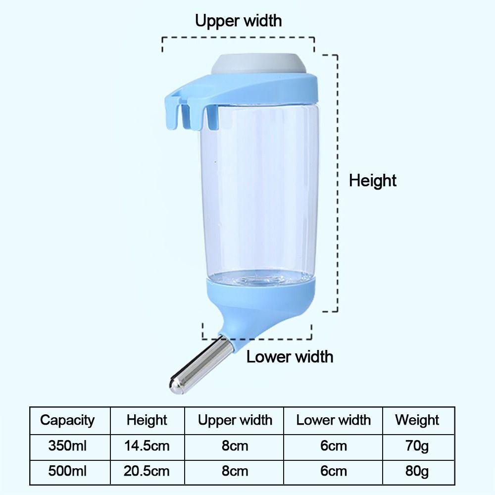 Chookyy 350 /500ml Botol Air Hamster Pasokan Hewan Kecil Nyaman Tupai Kelinci Marmut Pakan Air