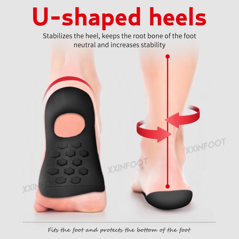 Unisex Flatfoot Orthotics Cubitus Varus Bantalan Kaki Ortopedi Bantalan Kaki Berbentuk O Bantalan Perawatan Sol