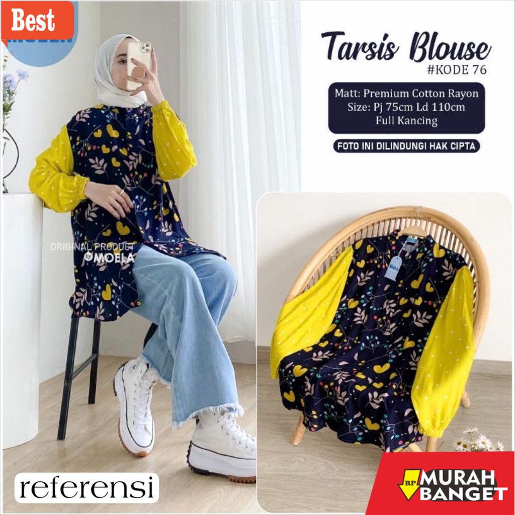 Tunik jumbo terbaru untuk wanita- Tunik Jumbo Kekinian Terbaru 2021 Atasan Wanita Muslim Big Size FR