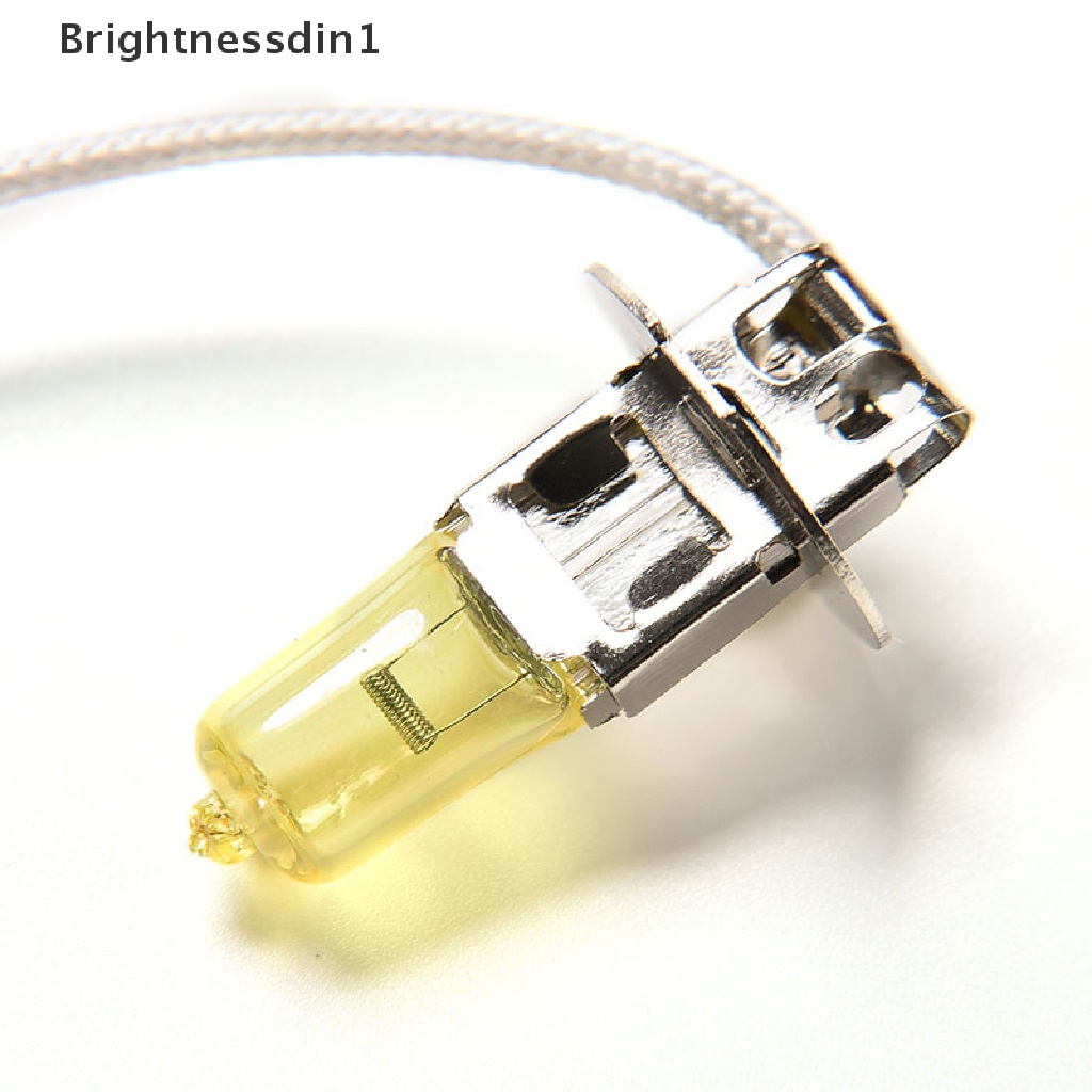 [Brightnessdin1] 2pcs White Fog Haen Bulb 55W Golden Kuning Lampu Mobil 12V H3 Headlight lights Butik