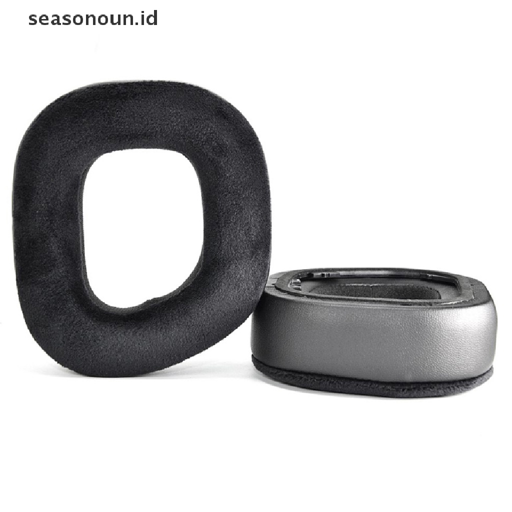 Seasonoun Ear Pads Untuk CORSAIR HS80 RGB Headphone Busa Lembut Cushion Cover High Quality Earpads 2.28.