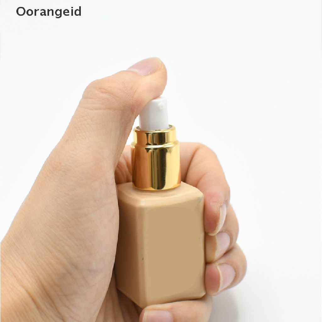 [orange * Bagus] 1PC Cairan Pompa Foundation Cair Dengan Tombol Protect lock Tidak Bocor Alat Makeup [ID]