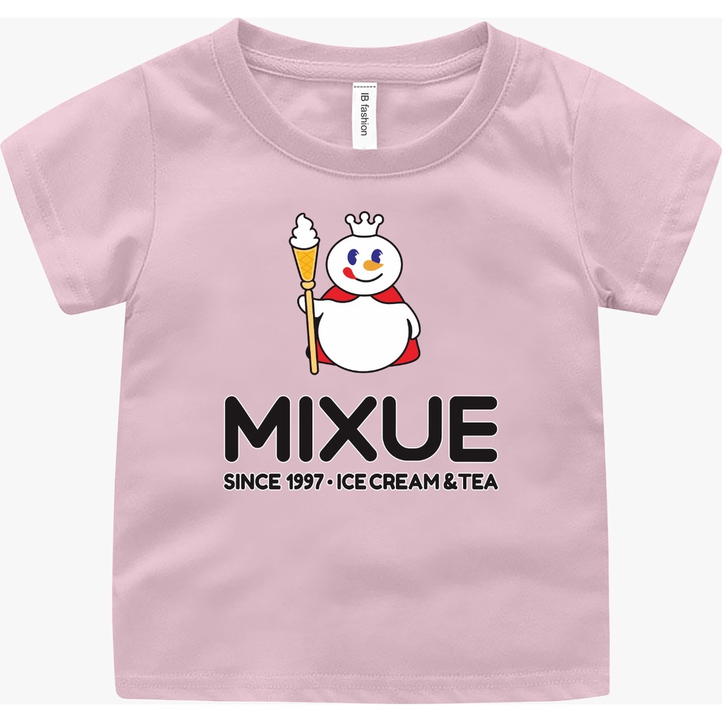 KAOS ATASAN ANAK PEREMPUAN DAN COWO MURAH UMUR 2-9 TAHUN MOTIF MIXUE VIRAL UXLO FASHION