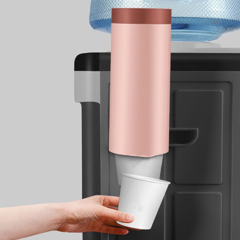 [Elegan] Cup Dispenser Anti Debu Plastik Sekali Pakai Kertas Tarik Tipe Dinding Wadah Gelas Otomatis