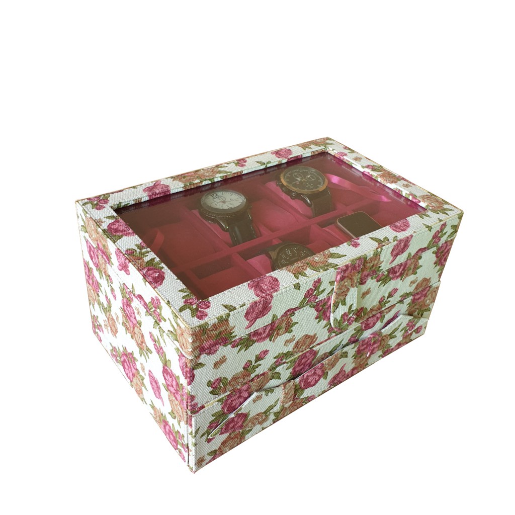 Diskon 50% Tempat Jam Tangan isi 24 / Box Jam Tangan / Kotak Jam Tangan / Watch Box Organizer