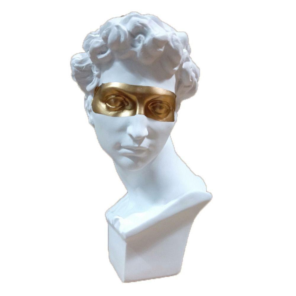 Agustina David Bust Statue blindfolded Minimalist Vintage Head Portrait Decoration Dekorasi Rumah Hiasan Desktop Menggambar Praktek Resin Kerajinan Patung Karakter