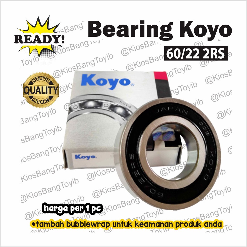 Bearing Laher 60/22 2RS ORI KOYO As Roda Belakang Beat Vario Scoopy