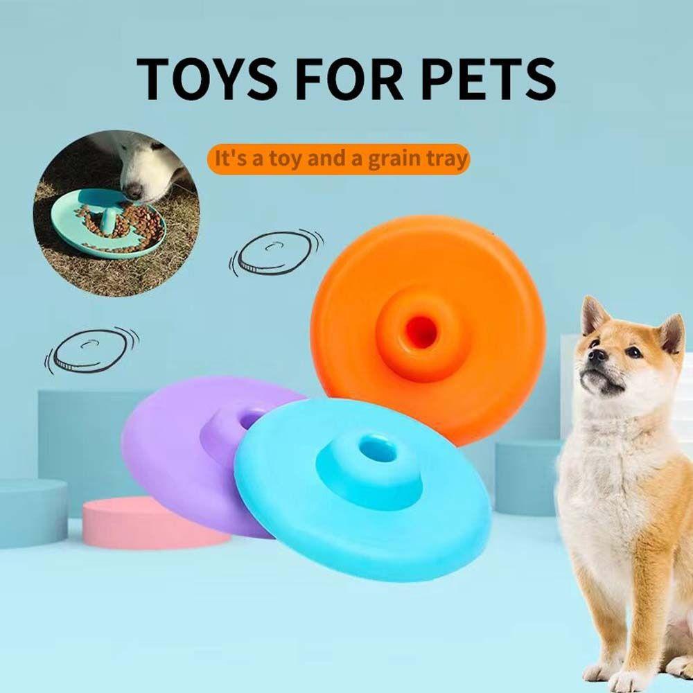 [Elegan] Pet Flying Disc PP Game Play Training Fetch Untuk Anjing Kecil Besar Interaktif Mengunyah Pelatihan Mainan Perlengkapan Hewan Peliharaan