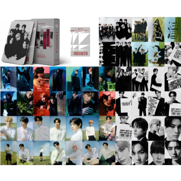 54pcs / box Kartu Foto ENHYPEN 2022 DIMENSION: ANSWER Album SUNOO JAY LOMO