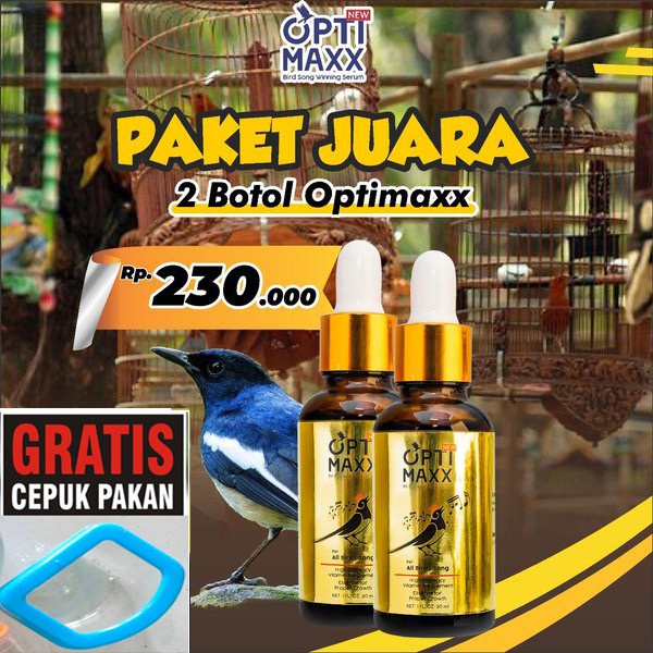 READY OPTIMAXX OPTIMAX VITAMIN SUPLEMEN OBAT PENGGACOR INSTAN SEMUA BURUNG KICAU