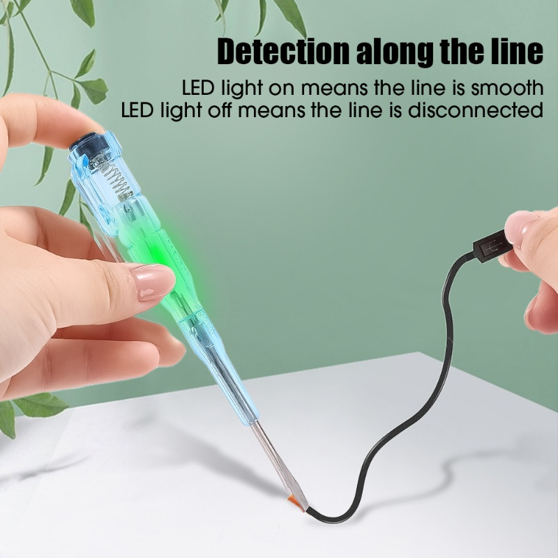 Intelligent Voltage Tester Pen Plastik Non-contact Tes Listrik Induksi Pensil Voltmeter Power Detector Obeng Listrik Probe Dengan Lampu Indikator