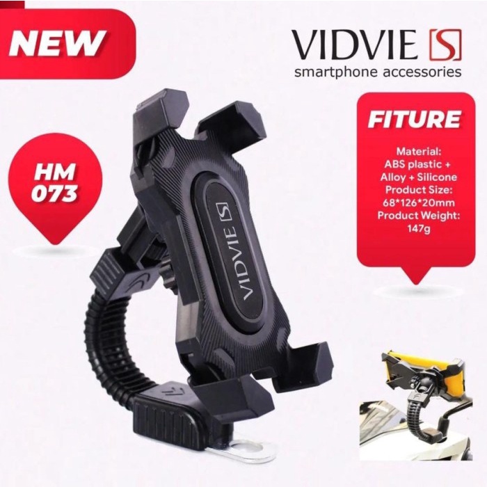 Vidvie S Universal Phone Holder for Motorcycle HM073 - Black