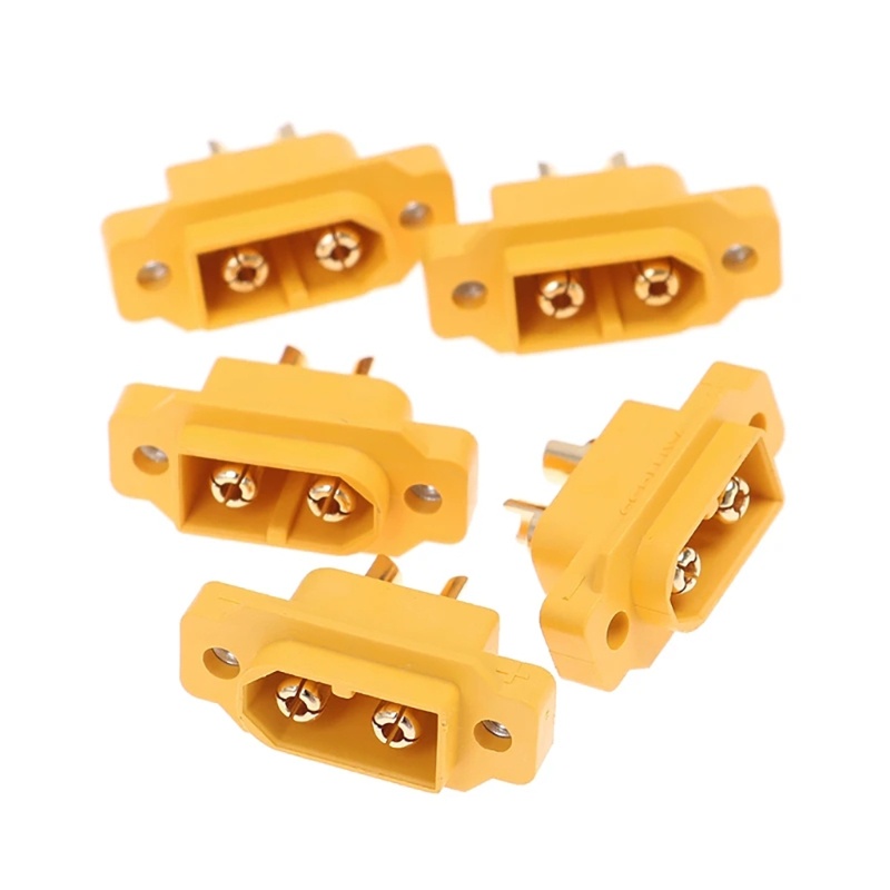 Zzz 5Pcs Konektor Plug XT60E1-M XT60 Male DIY Plug Untuk Helikopter Pesawat