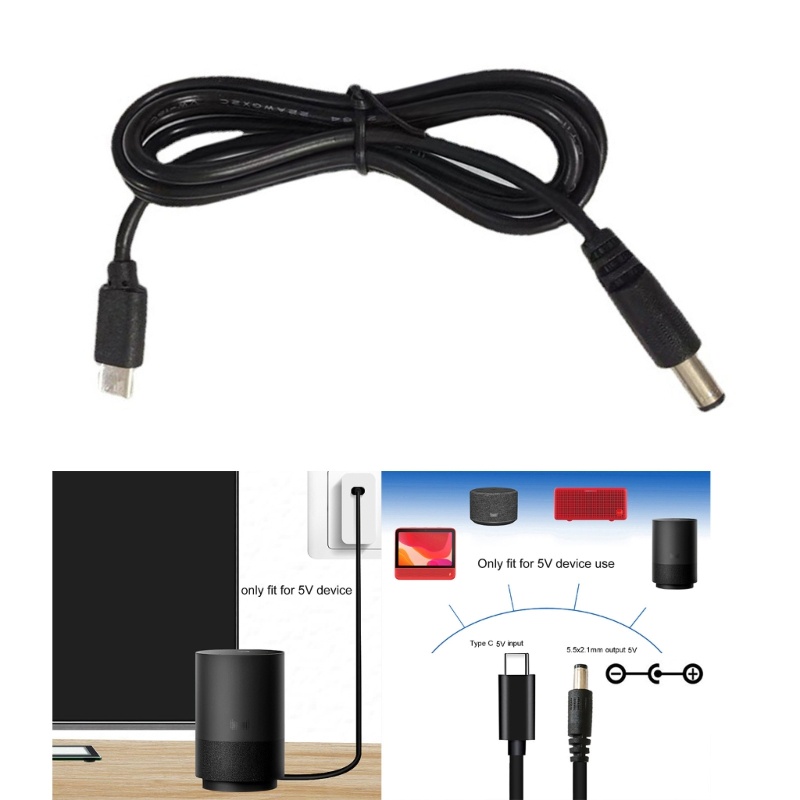 Zzz USB Type C Male Input Ke 5kabel Cas Daya 5x2 1mm Male 5V Untuk Router