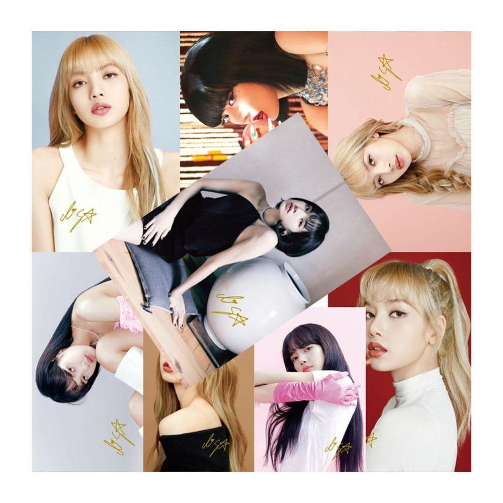 Lanfy Blackpink Poster Jisoo Rose 8pcs/set HD Foto Asrama Gadis Group Mural Kertas Kamar Tidur Wallpaper Tempel Poster Blackpink