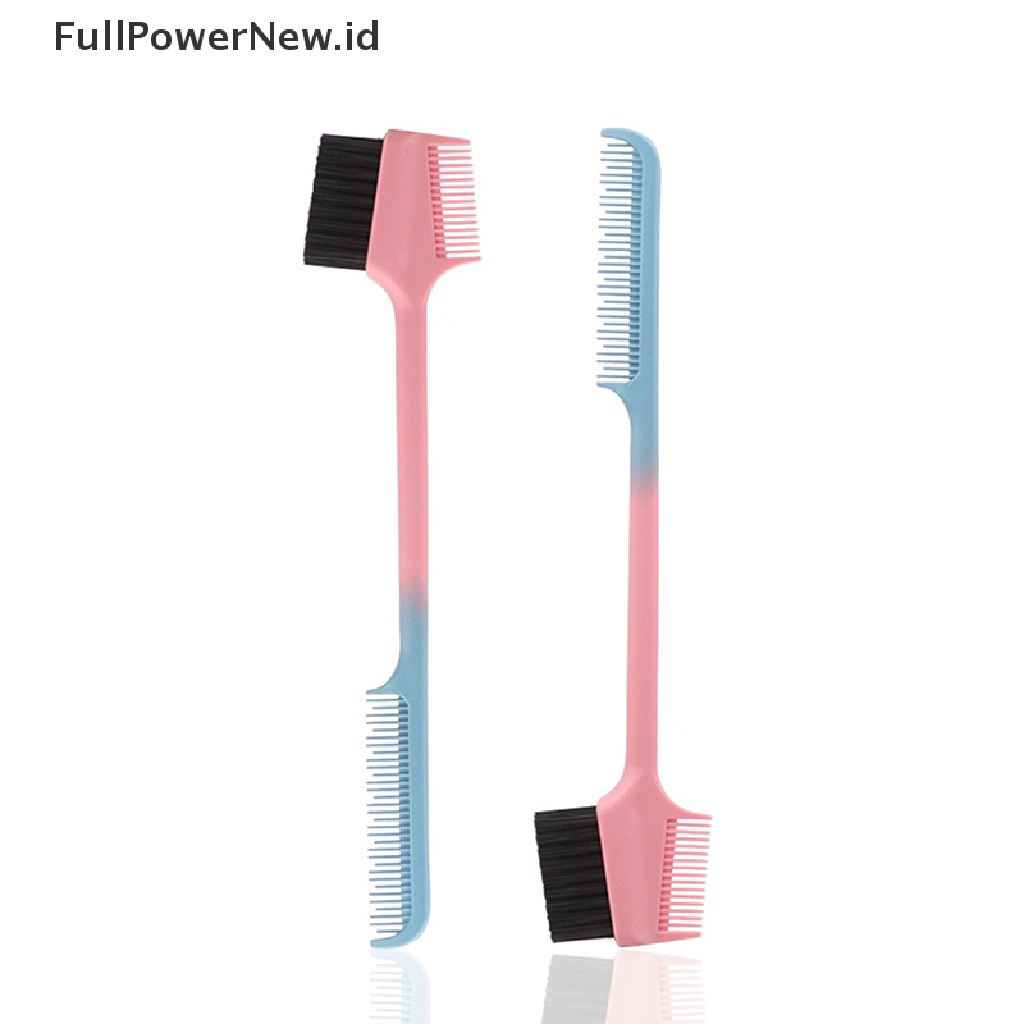 Power 1PC Kontrol Tepi Dua Sisi Sisir Rambut Styling Alat Sisir Alis ID